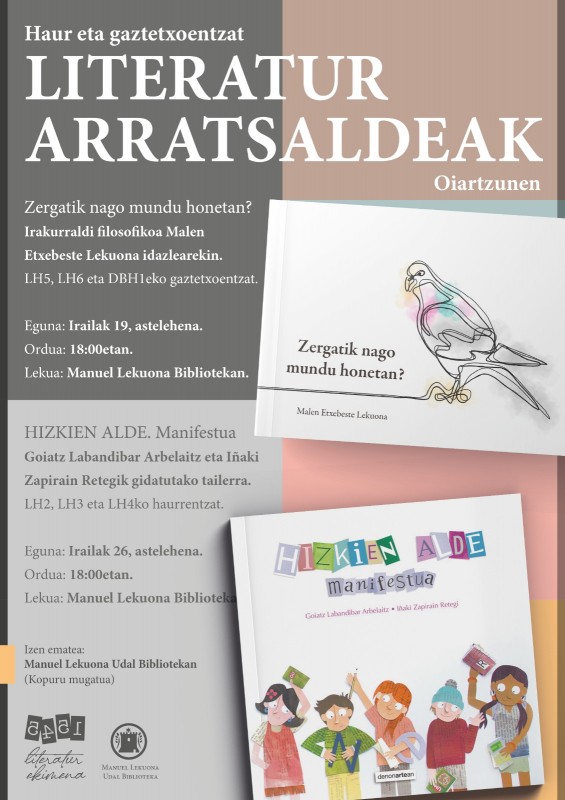 Literatur arratsaldeak, haur eta gaztetxoentzat